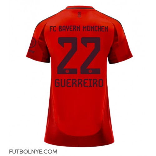 Camiseta Bayern Munich Raphael Guerreiro #22 Primera Equipación para mujer 2024-25 manga corta